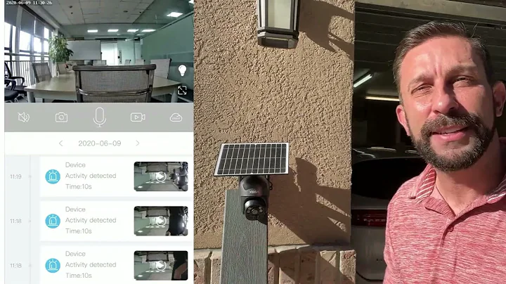 XEGA 4G LTE Cellular Security Camera Solar-Powered Outdoor Camera