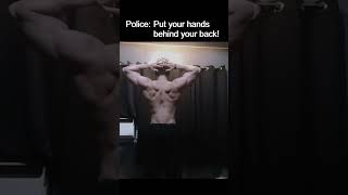 Had to get arrested just to flex my back Had to get arrested just to flex my back