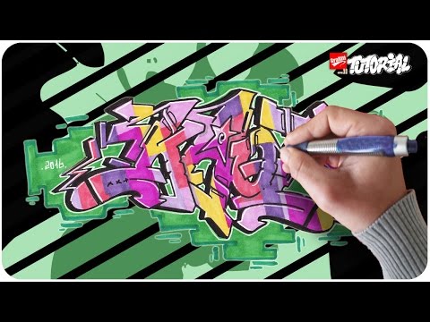 Graffiti zeichnen - KAOT Funky Style Schritt für Schritt