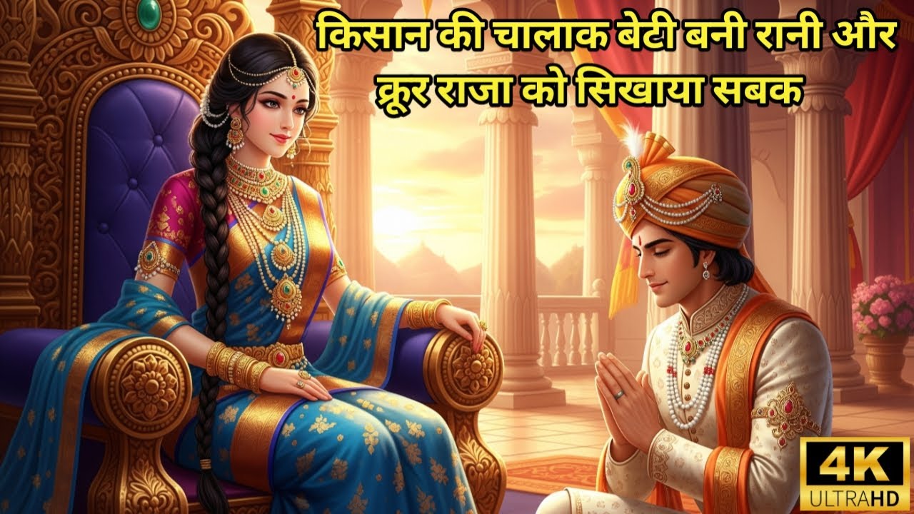 किसान की चालाक बेटी बनी रानी और क्रूर राजा को सिखाया सबक || King Vs queen || #kahaniya 