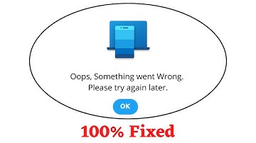 Fix Link To Windows Oops Something Went Wrong Error. Please Try Again Later Problem Error Solved
