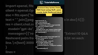 Auto Flashcard Generator Python | NLP + Anki #viralshorts