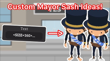 Using Custom Text Codes For The Mayor Sash! - Sneaky Sasquatch