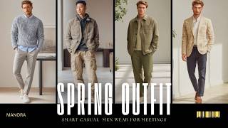 20 Smart Casual Spring Outfits Men Wear for Meetings | Men’s fashion screenshot 4