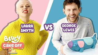 long dog cake laura vs george bluey cake off bluey