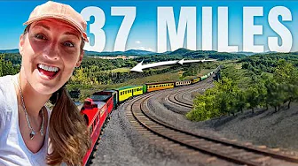RIDING THE WORLD'S LONGEST MODEL TRAIN TRACK!