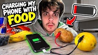 Charging my phone with food