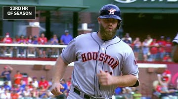 HOU@TEX: Gattis lines a solo homer to left-center