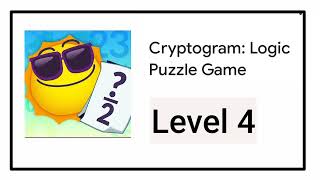Cryptogram Logic Puzzle Game Level 4