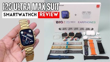 i20 Ultra Max Suit Review | i20 Ultra Smartwatch Multi Straps | SB FIT Review