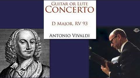 Antonio Vivaldi: Concerto in D major for guitar, RV.93, Narciso Yepes (guitar)