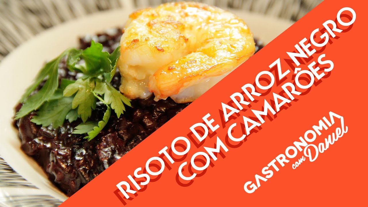 PGM73  Gastronomia - Risoto de arroz negro com camarões