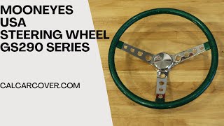 Mooneyes GS290 Series Green Metal Flake Grip Steering Wheel