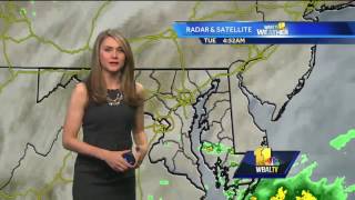 Cloudy evening thunderstorms possible on Tuesday