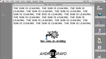 [+17] - Victoria (MacinTalk) Saying "the sun is leaking" [Mac OS 9/Classic]