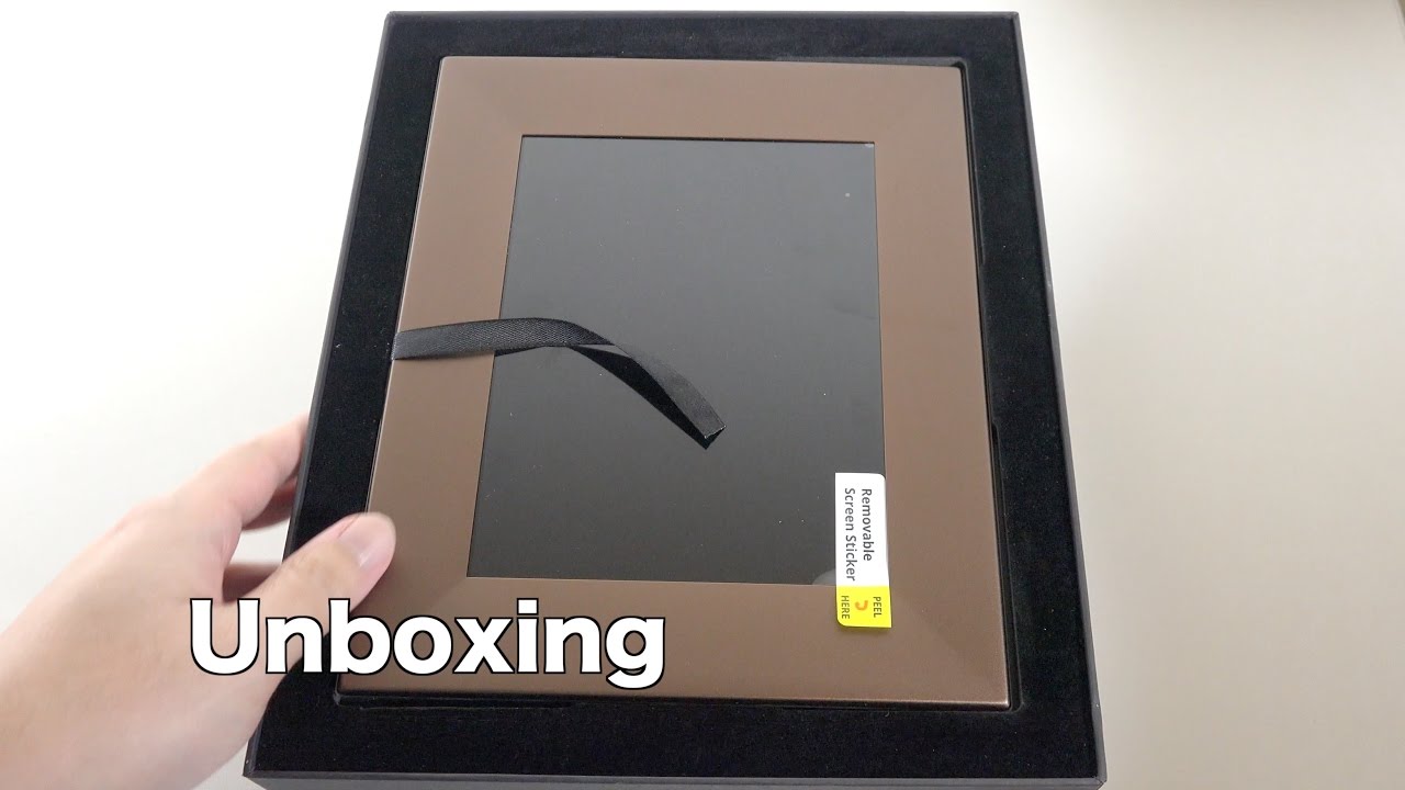 Nixplay Iris 8" Wi-Fi Cloud Digital Photo Frame Unboxing