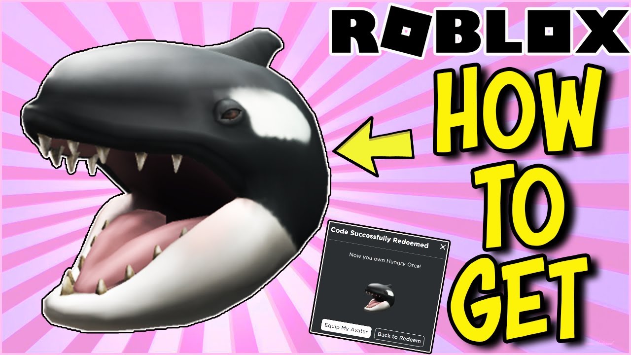 БЕСПЛАТНО ВЫДАЮ 4 КОДА НА ВИДЕО 2 ЧАСТЬ НА HUNGRY ORCA - ГОЛОДНАЯ КАСАТКА -   PRIME Roblox 