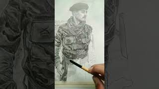 portrait of army soldier❤️