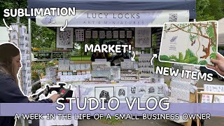 ✨ STUDIO VLOG ✨ My Sublimation Journey Continues, EHARTS Market!