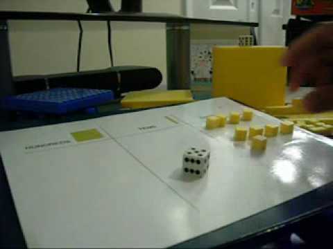 Using Base 10 Blocks Lesson 4Race To 100 - Youtube