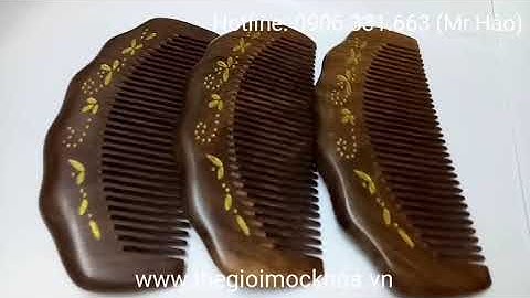 Lược chải tóc bằng gỗ đàn hương, lược gỗ chống tĩnh điện tóc tốt cho sức khỏe www.thegioimockhoa.vn