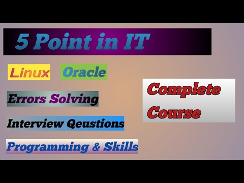 Introduction to Linux / SQL | interview | Complete course on IT Sector | Important 5 Point of IT.