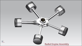 Design Radial Engine Assembly || Siemens NX Tutorial