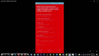 برطرف کردن unable to load script from assets