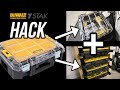 Easy DeWalt TStak Hack - Convert Organizer into Tool Case + Storage Rack - DWST17805