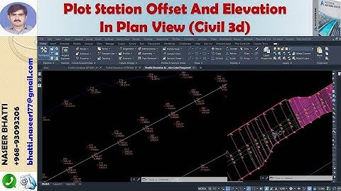 Plot Station Offset And Elevation Data In Plan View Civil 3d