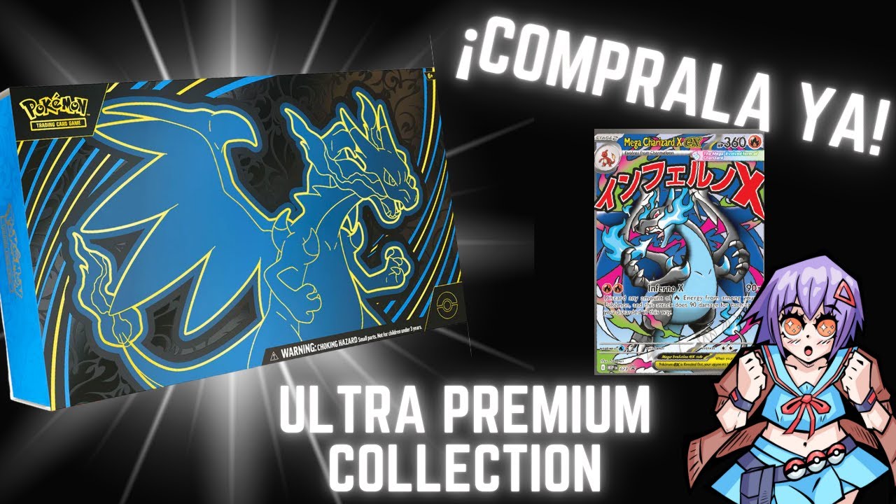 ¡Esta Genial! - No te lo puedes perder Mega Charizard X Ultra premium collection