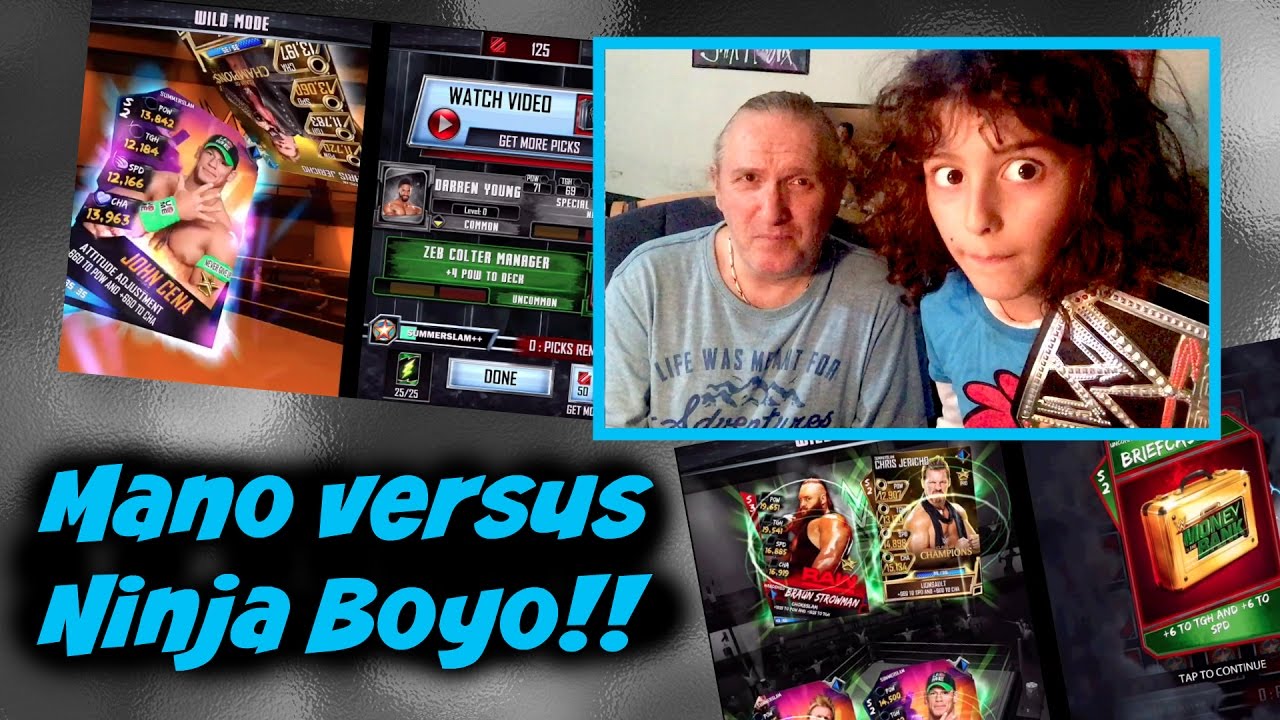 WWE SuperCard Season 3 : Mano vs Ninja Boyo!