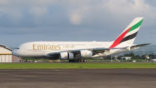 FIRST ever A380 at BALI AIRPORT   ( ATC SOUND )!!