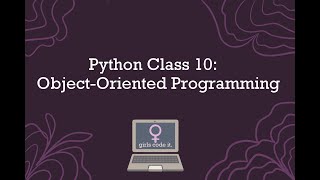 Information Python Session 10: Object Oriented Programming Update