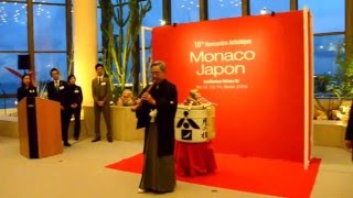 Lhymne Monégasque Lors De Monaco-Japon