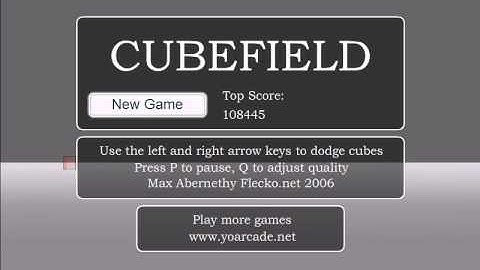CubeField 2 Glitch/Cheat!