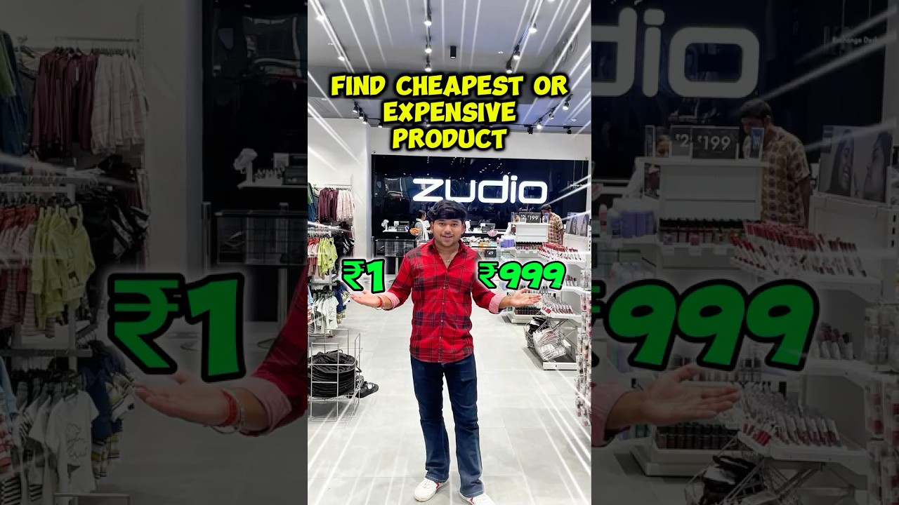Find Cheapest or Expensive Product in Zudio 😱🤯. #shorts #viralshort