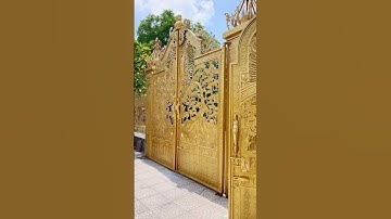 Cổng nhôm đúc hoa lá Tây #congraodepvlog #shortvideo