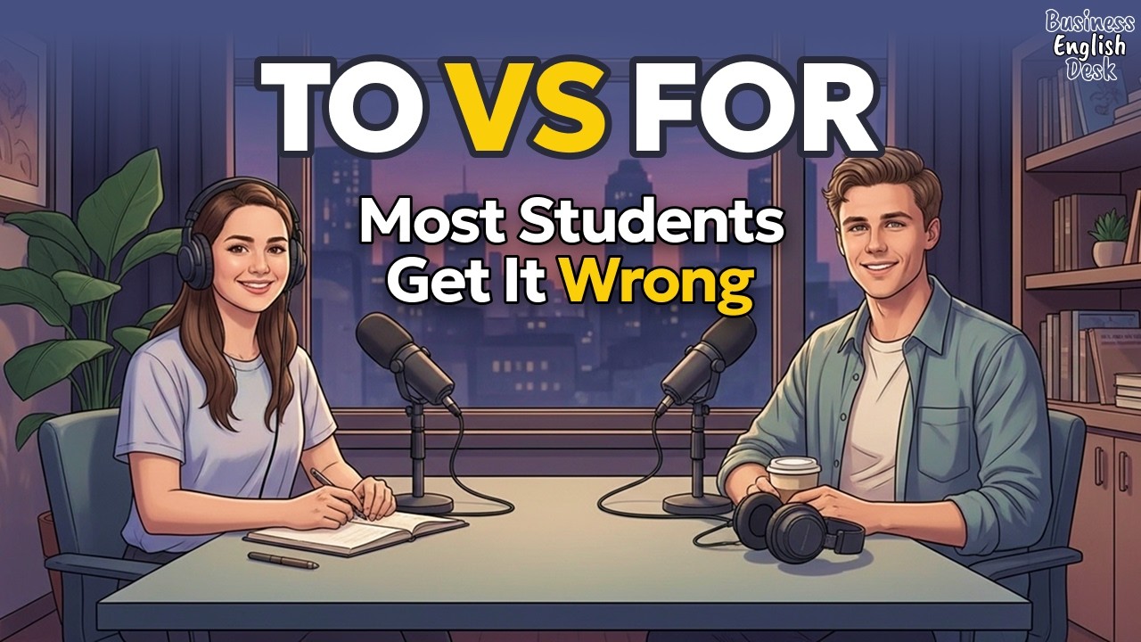 To vs For in English: The Simple Rule That Fixes 99% of Your Grammar Mistakes | English Podcast