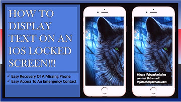 HOW TO DISPLAY TEXT ON THE LOCKED SCREEN OF AN IOS DEVICE