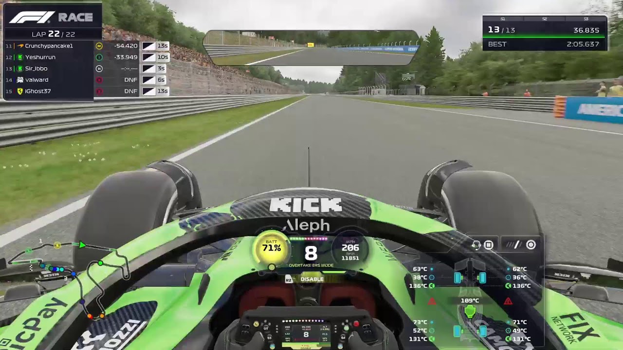 A1881 Season 21 - Round 9 - Spa time