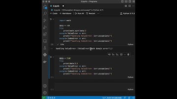 Python tutorial, New in Python 3.11, Exception Groups and except* in Python 3.11