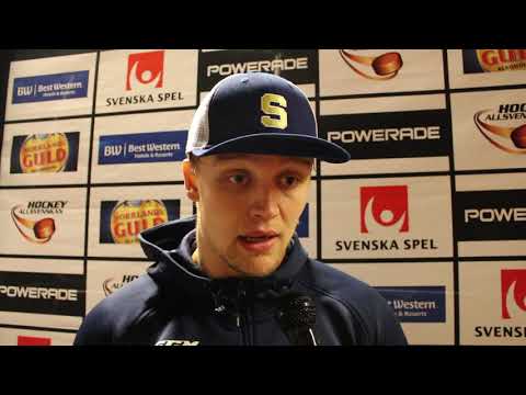 Intervju med Ludwig Blomstrand, Södertälje efter SSK-Pantern 7/3-18