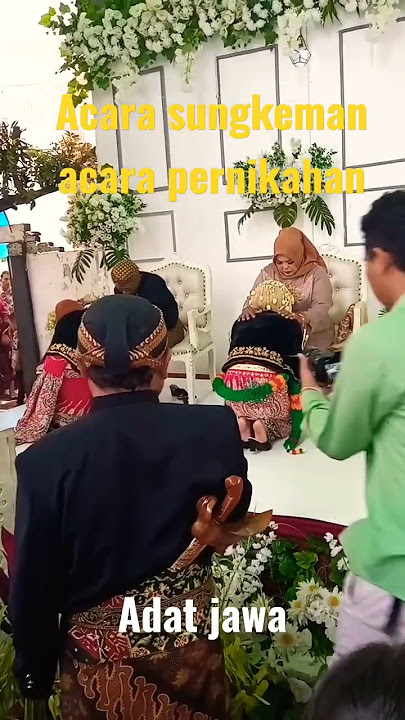 sungkeman acara pernikahan adat jawa #shorts #beautiful