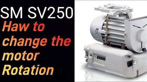 ISM SV250 control box haw to the change motor rotation