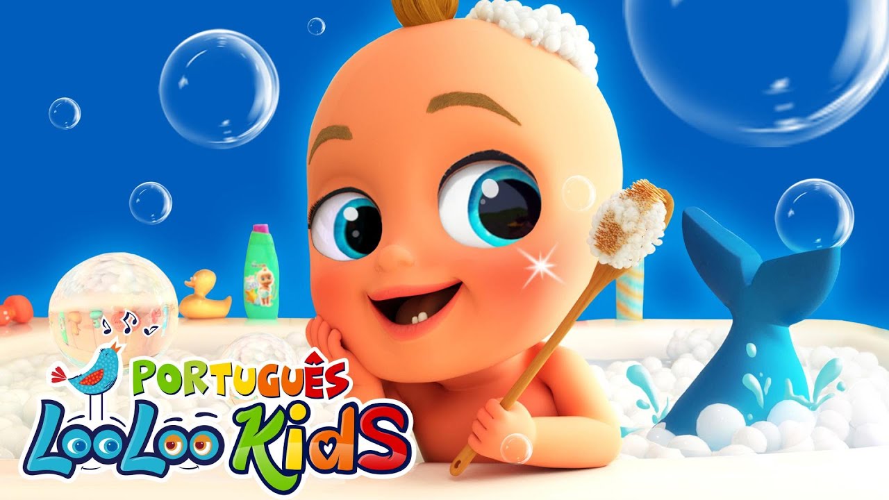 Banho Divertido 🛁 + Outras Canções Infantis 🎶 | LooLoo Kids em Português 👧 – Compilação 4K