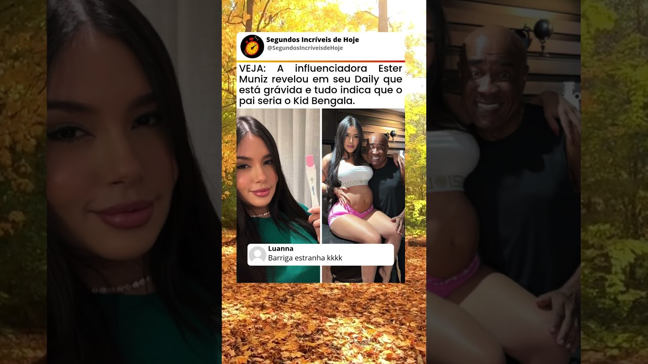 Kid Bengala é revelado como pai da gravidez da influencer Ester Muniz