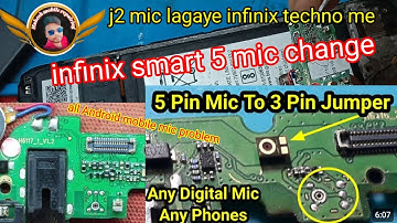 infinix smart 5 mic change #maheshmobilerepairing infinix techno mic change