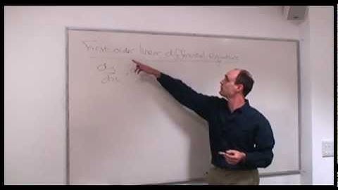 First Order Linear Differential Equations - The Maths Faculty