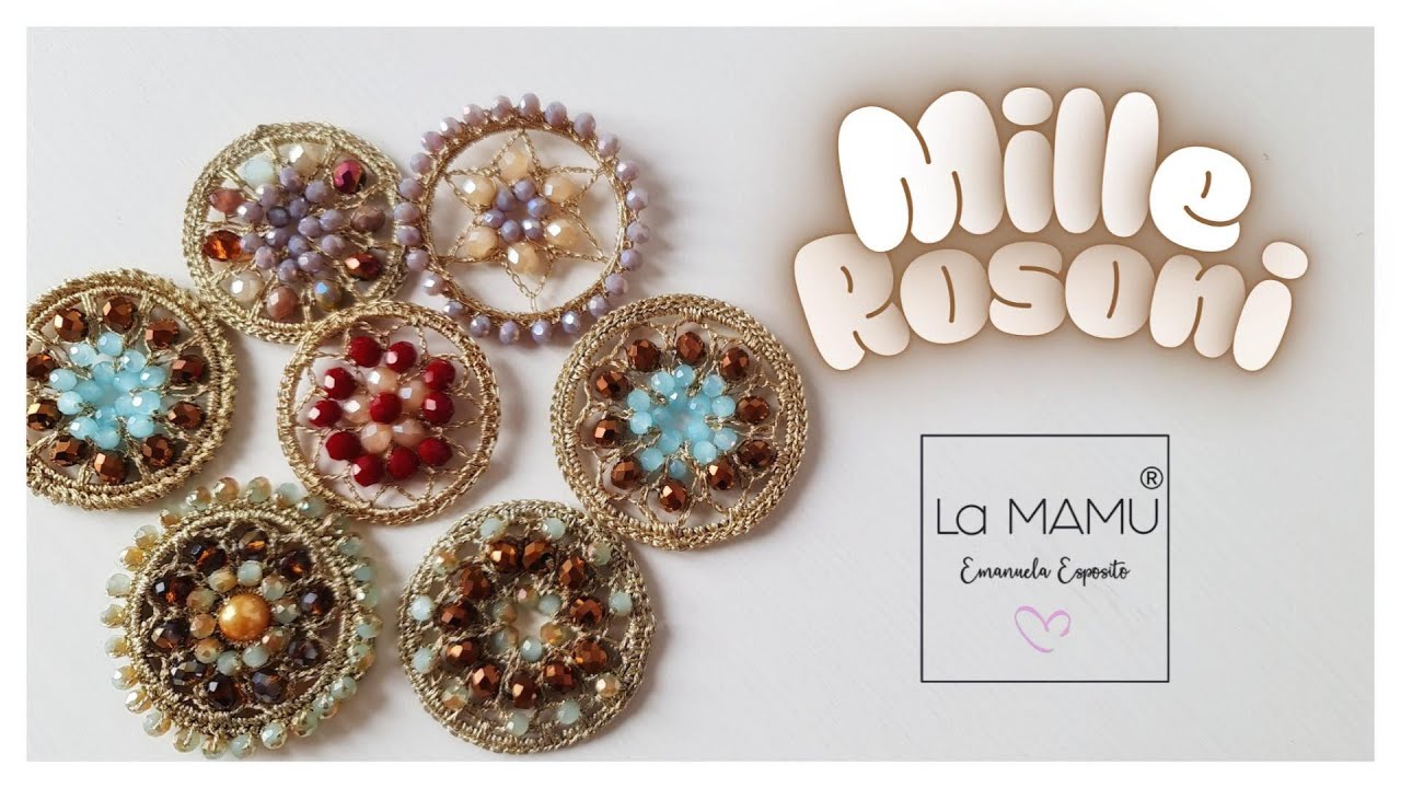 🌸 MILLE ROSONI – Mini Gioielli Tessili dal Grande Effetto!